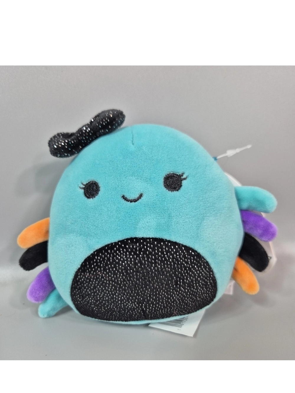 Squishmallow Cheryl The Spider Turquoise Black Halloween 4.5” NWT